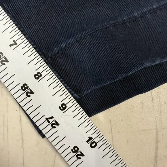 J.Crew Nautical Preppy Chino Shorts Mens 31 Embroidered Anchor Navy Blue Coastal - Picture 6 of 7